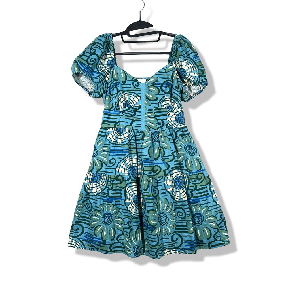 House of Harlow 1960 Mini Dress Womens S Floral Cottagecore Boho Summer Coastal